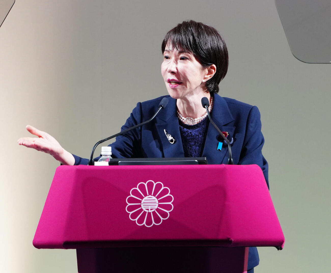 演説する高市早苗首相（代表撮影）