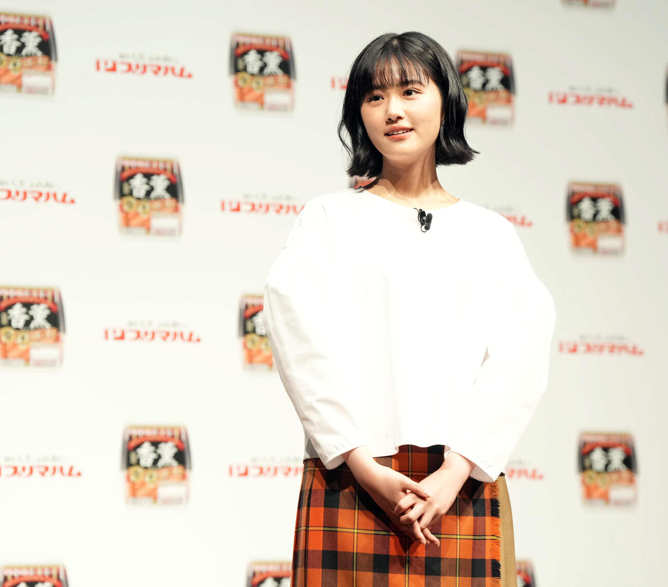 プリマハムの新CM発表会見に登壇した原菜乃華（撮影・たえ見朱実）