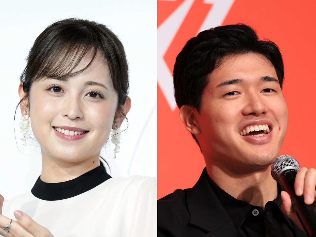 第1子が誕生した久慈暁子（左）渡邊雄太夫妻