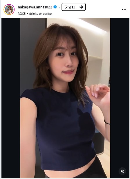 中川安奈のインスタグラムから