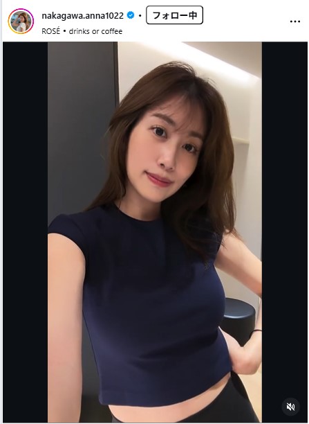 中川安奈のインスタグラムから