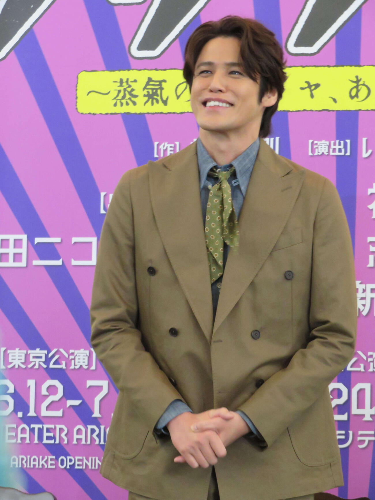 2026年劇団☆新感線46周年興行・夏公演　SHINKANSEN☆RSP　怪奇骨董音楽劇「アケチコ！～蒸気の黒ダイヤ、あるいは狂気の島～」製作発表に出席した宮野真守（撮影・村上幸将）