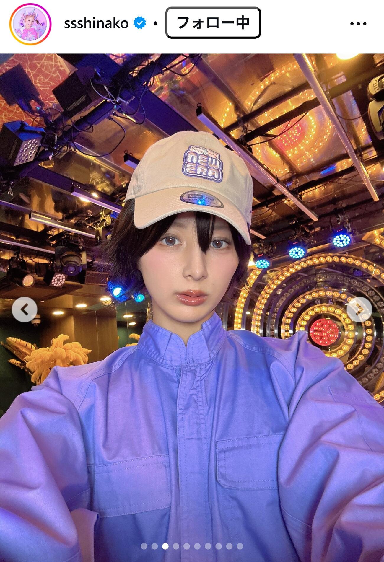 しなこのインスタグラムから