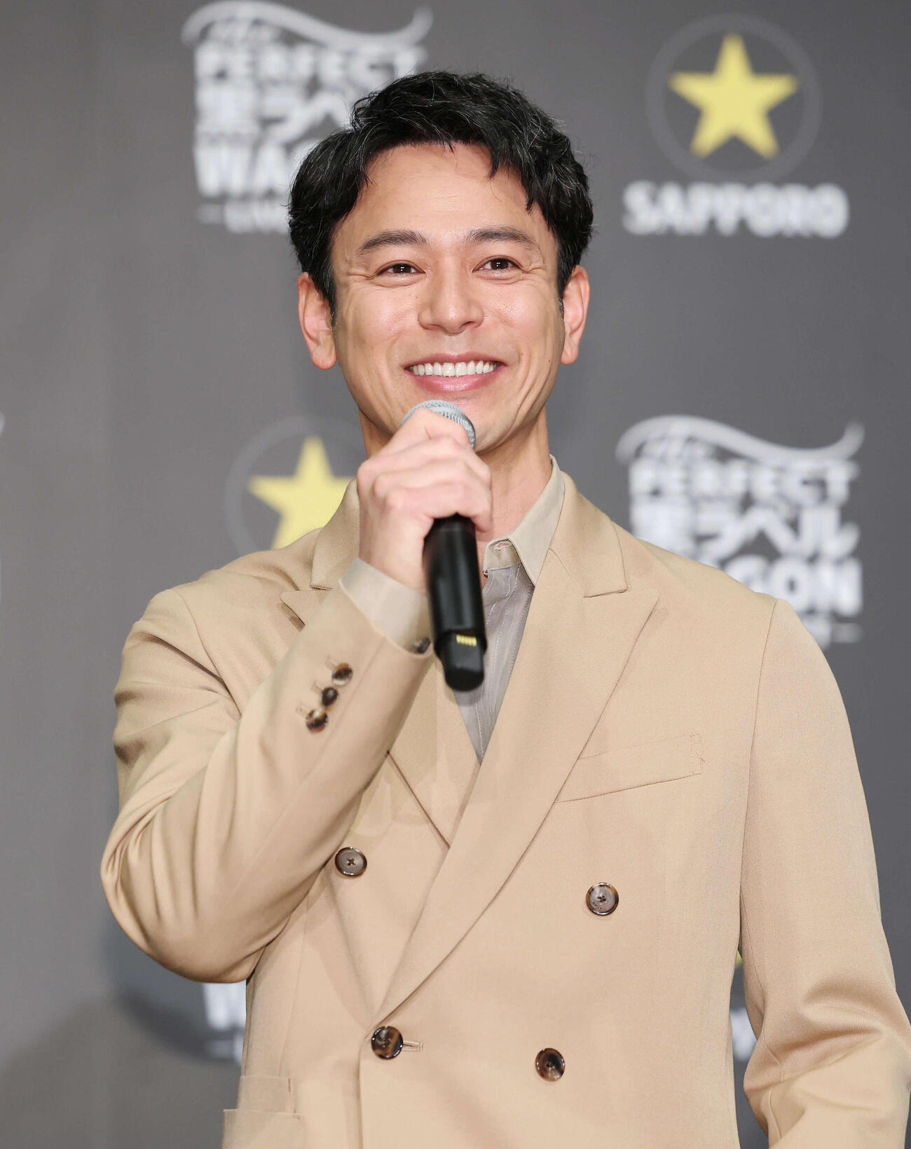 オープニングイベントに臨む妻夫木聡（撮影・鈴木正人）　