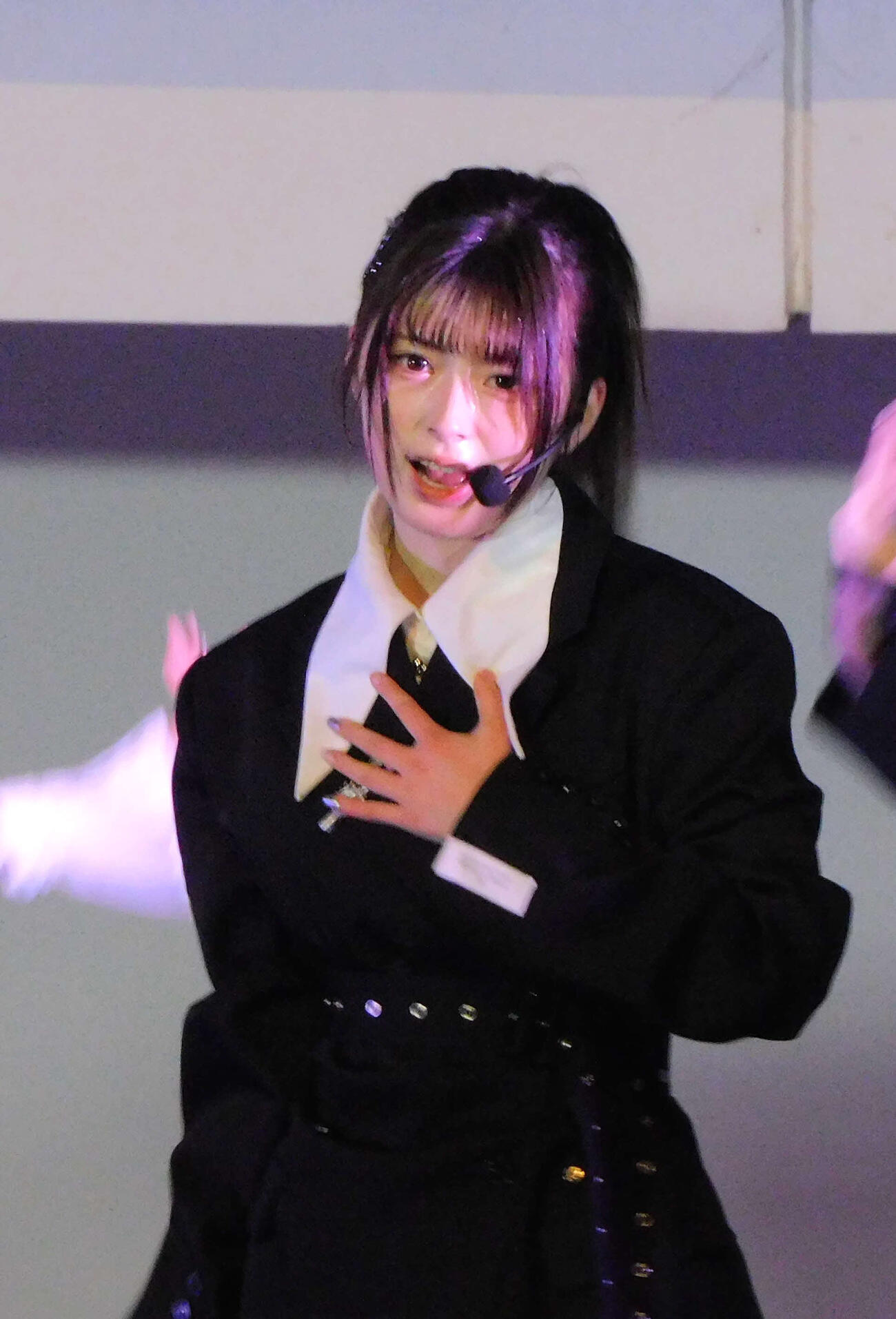 8thデジタルシングル「7秒のレジスタンス」リリースイベントを行ったWHITE SCORPION・HANNA（撮影・寺本吏輝）
