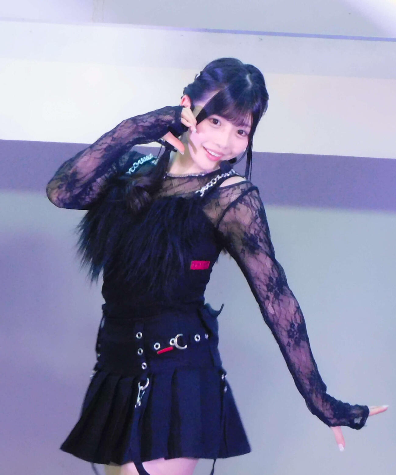 8thデジタルシングル「7秒のレジスタンス」リリースイベントを行ったWHITE SCORPION・MOMO（撮影・寺本吏輝）