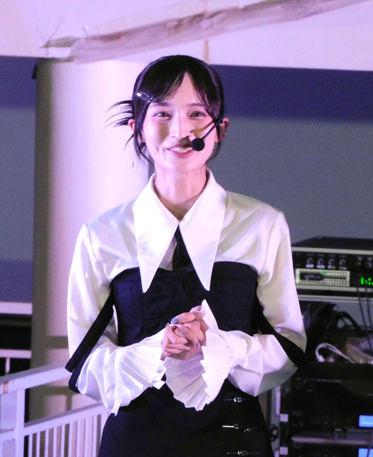 8thデジタルシングル「7秒のレジスタンス」リリースイベントを行ったWHITE SCORPION・ALLY（撮影・寺本吏輝）