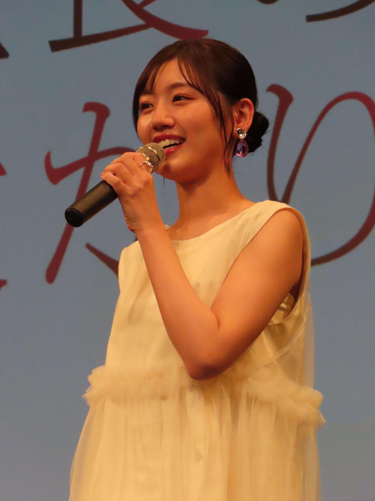 MBSドラマ特区「あの夜、社長の子供を授かりました」のトークイベントに登壇した佐々木美玲