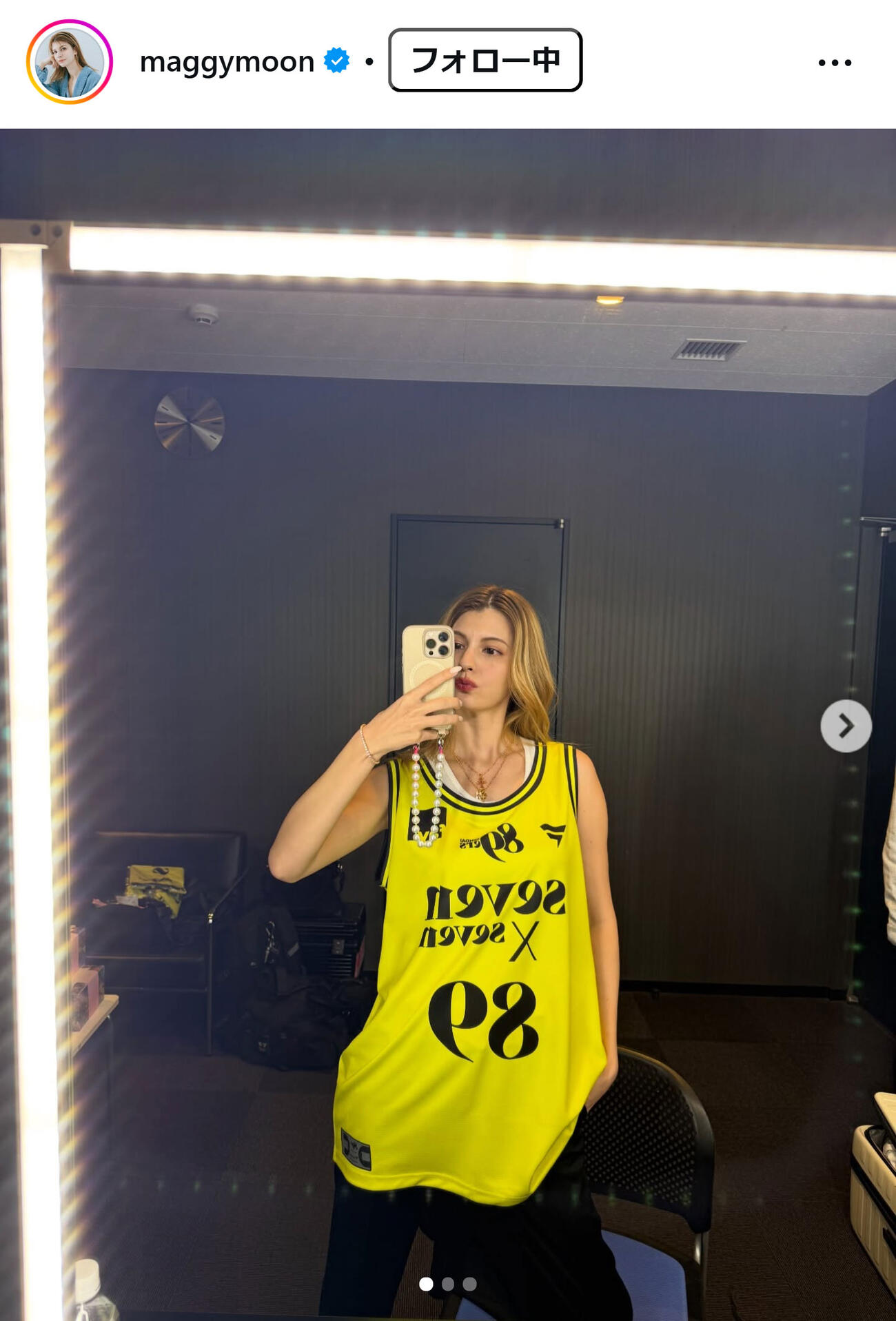 マギーのインスタグラムから