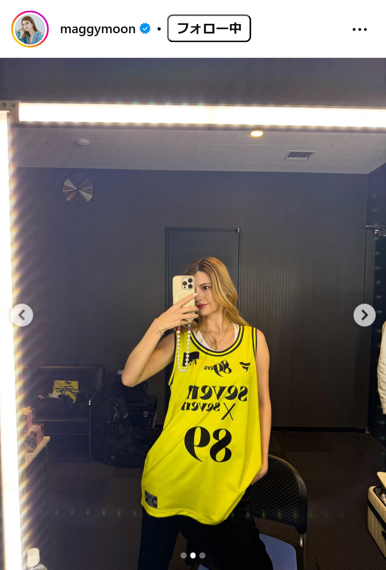 マギーのインスタグラムから