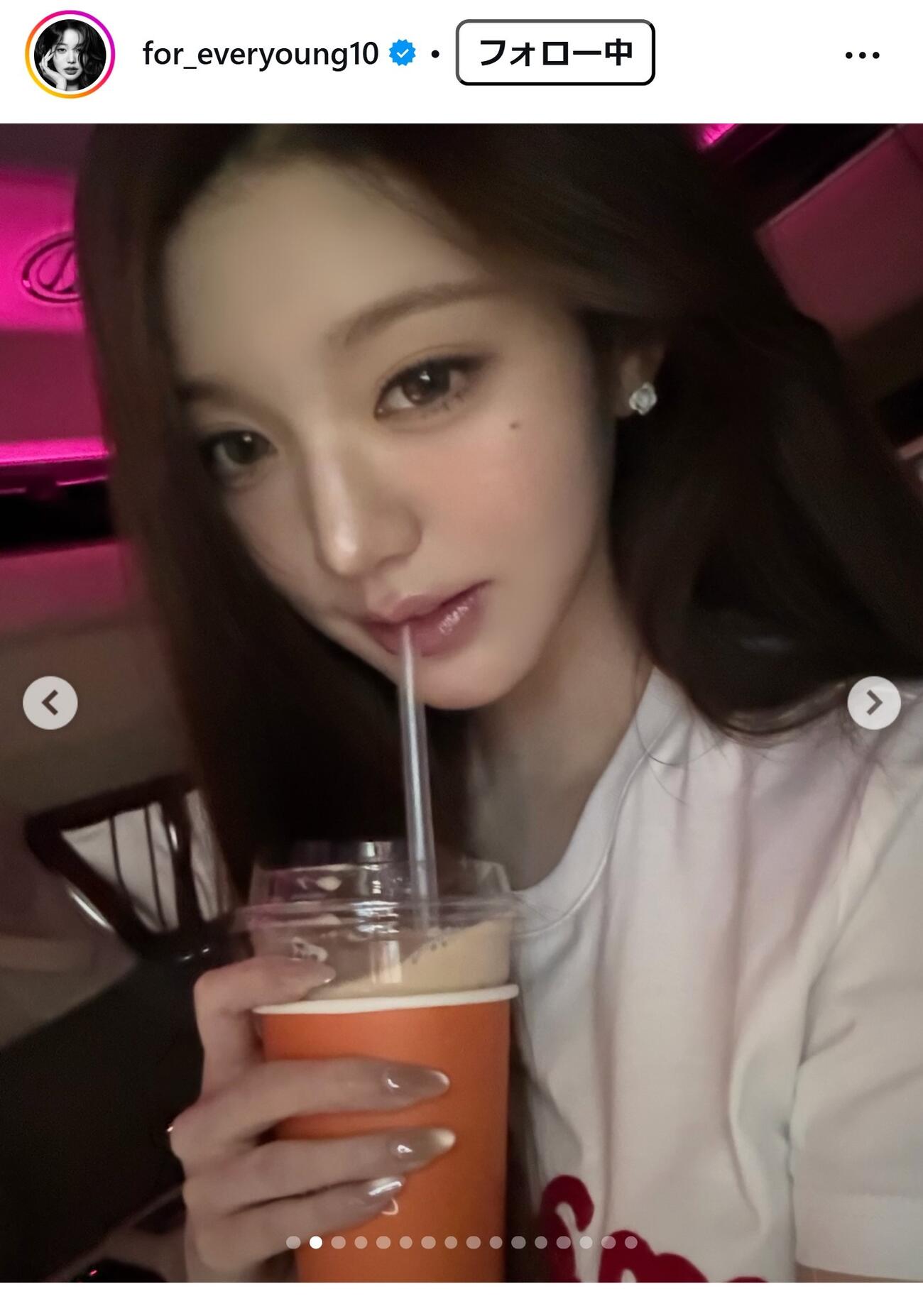 WONYOUNGのインスタグラムから