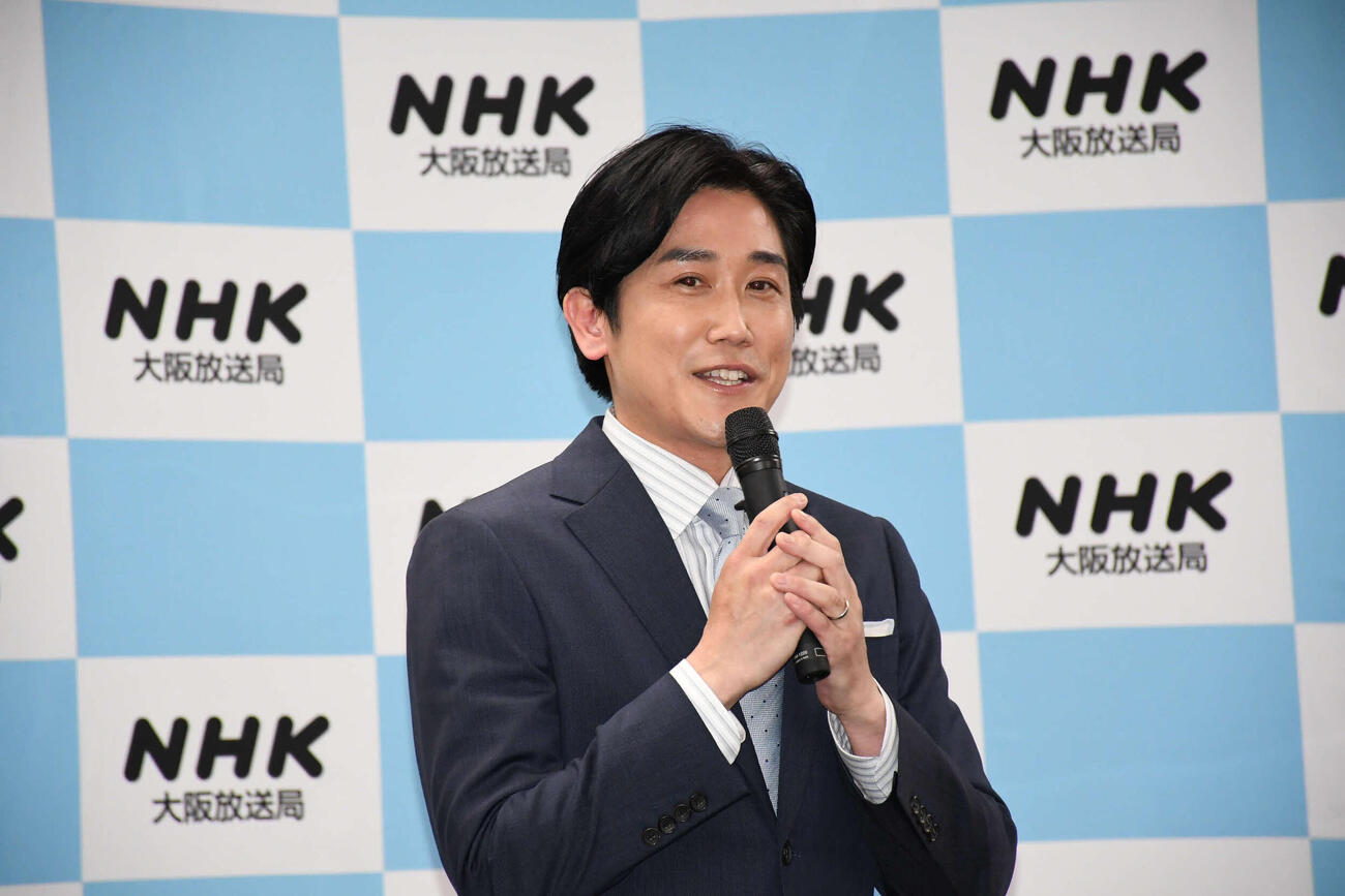 「ほっと関西」取材会に出席した二宮直輝アナウンサー（撮影・阪口孝志）