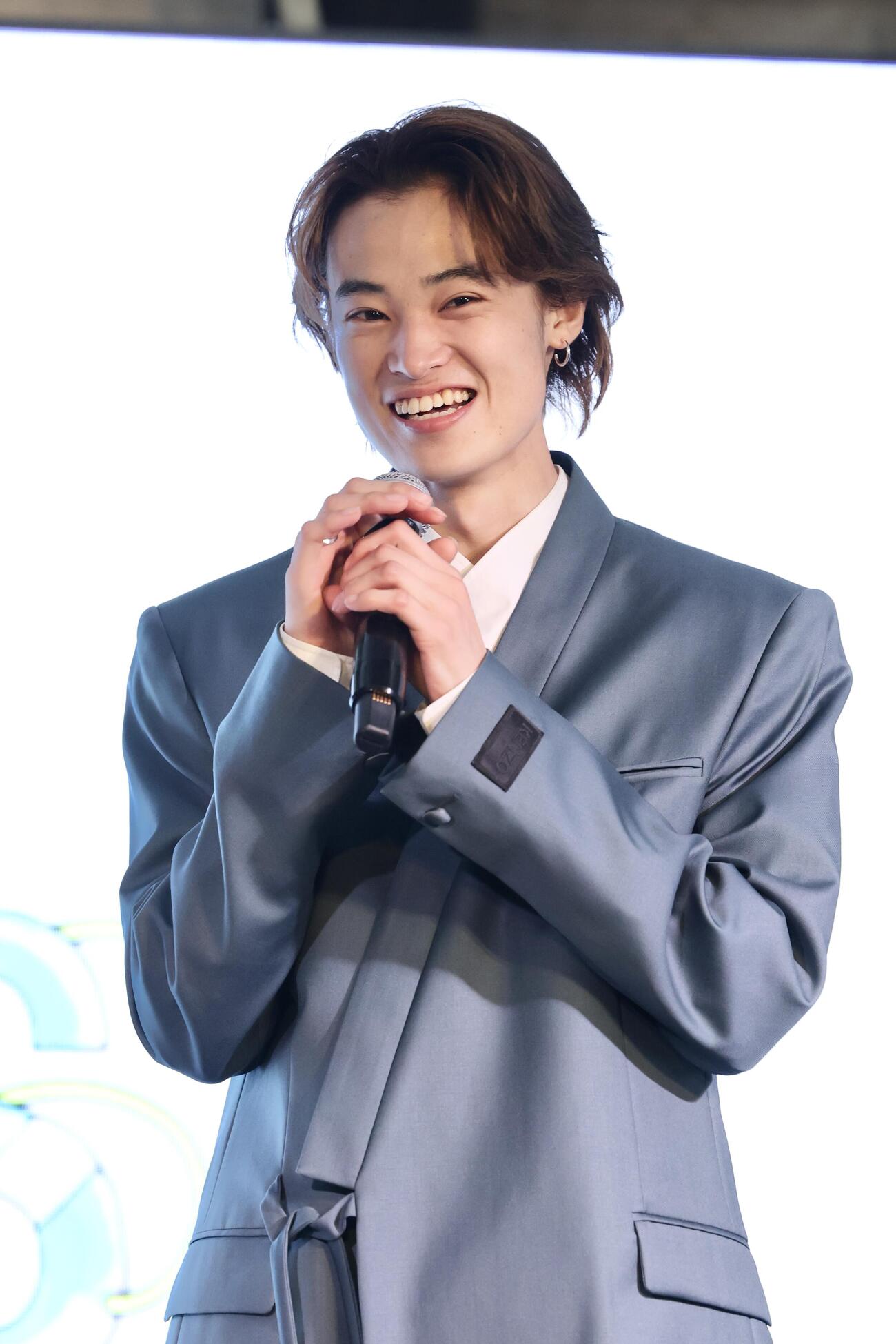 テンカラット・ミュージックレイン共同開催新人発掘・育成プロジェクト「OPALIS」発表記者会見に臨む窪塚愛流（撮影・河田真司）