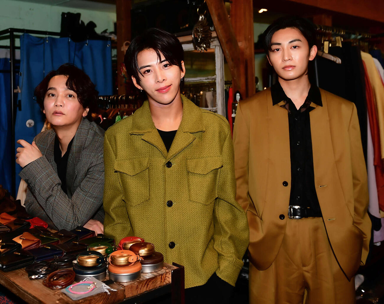 映画「DOPPEL」に出演する、左から浅沼晋太郎、森崎大祐、日野友輔（撮影・松尾幸之介）