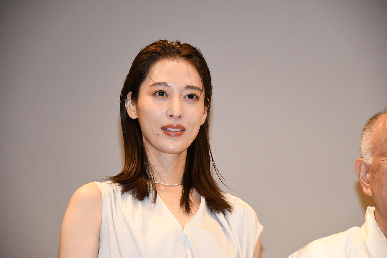 京都国立博物館特別展「北野天神」の展覧会広報大使、音声ガイドを務める月城かなと（撮影・阪口孝志）