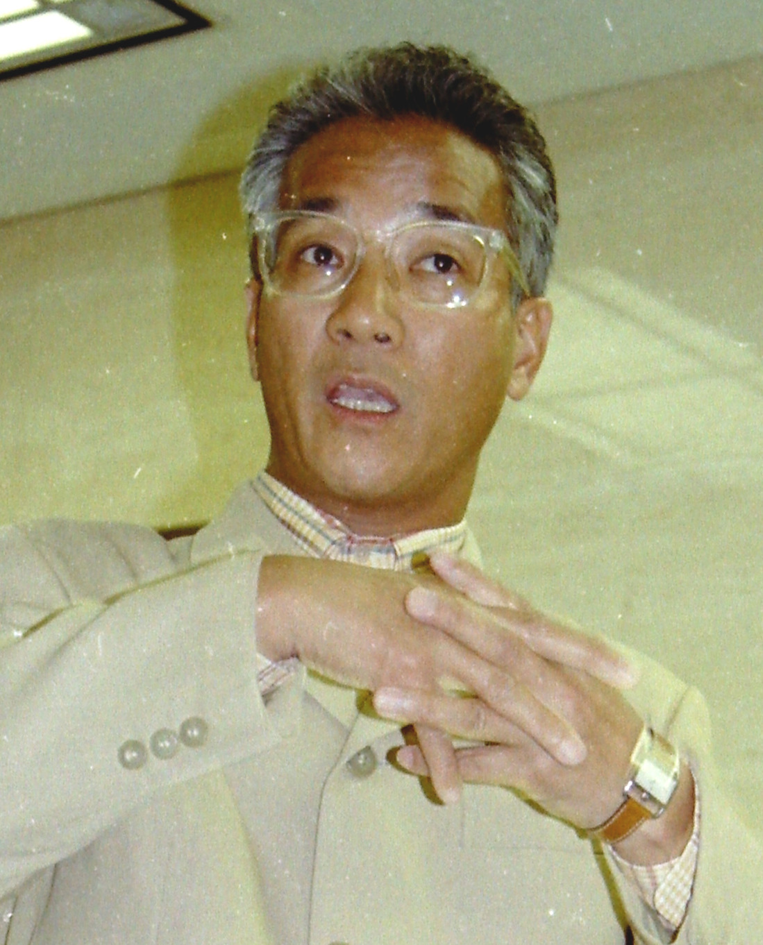 上岡龍太郎さん（1994年4月撮影）
