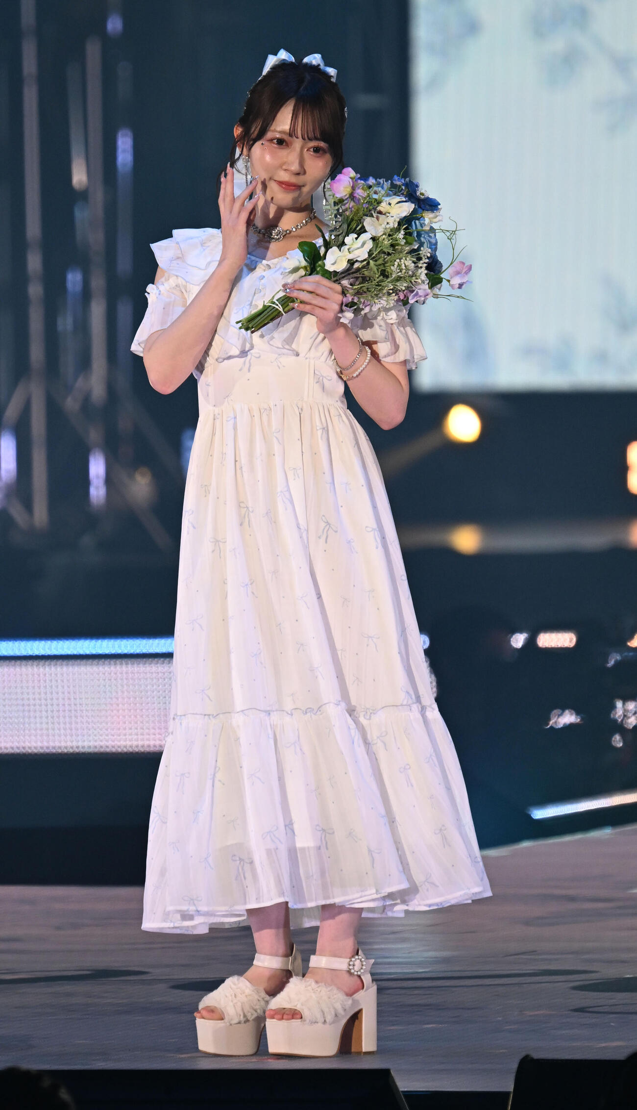 ファッション＆音楽イベント　Rakuten GirlsAward 2026SPRING／SUMMERでランウェイに登場したJams Collectionの水瀬さら（撮影・千葉一成）