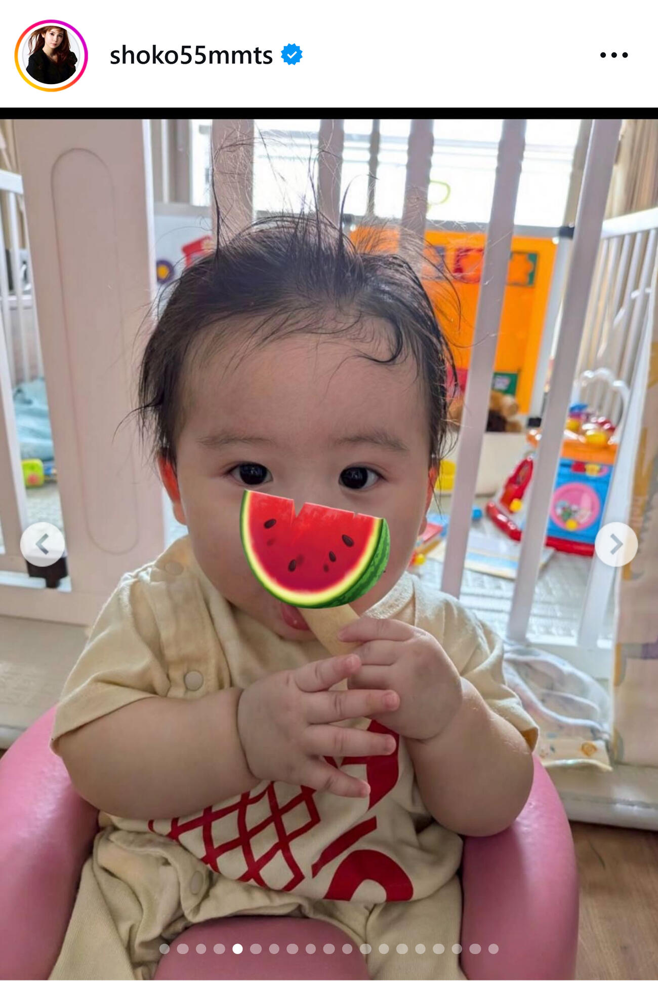 中川翔子のインスタグラムから