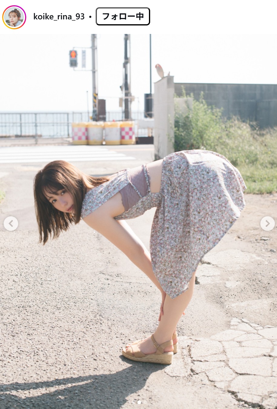 小池里奈のインスタグラムから