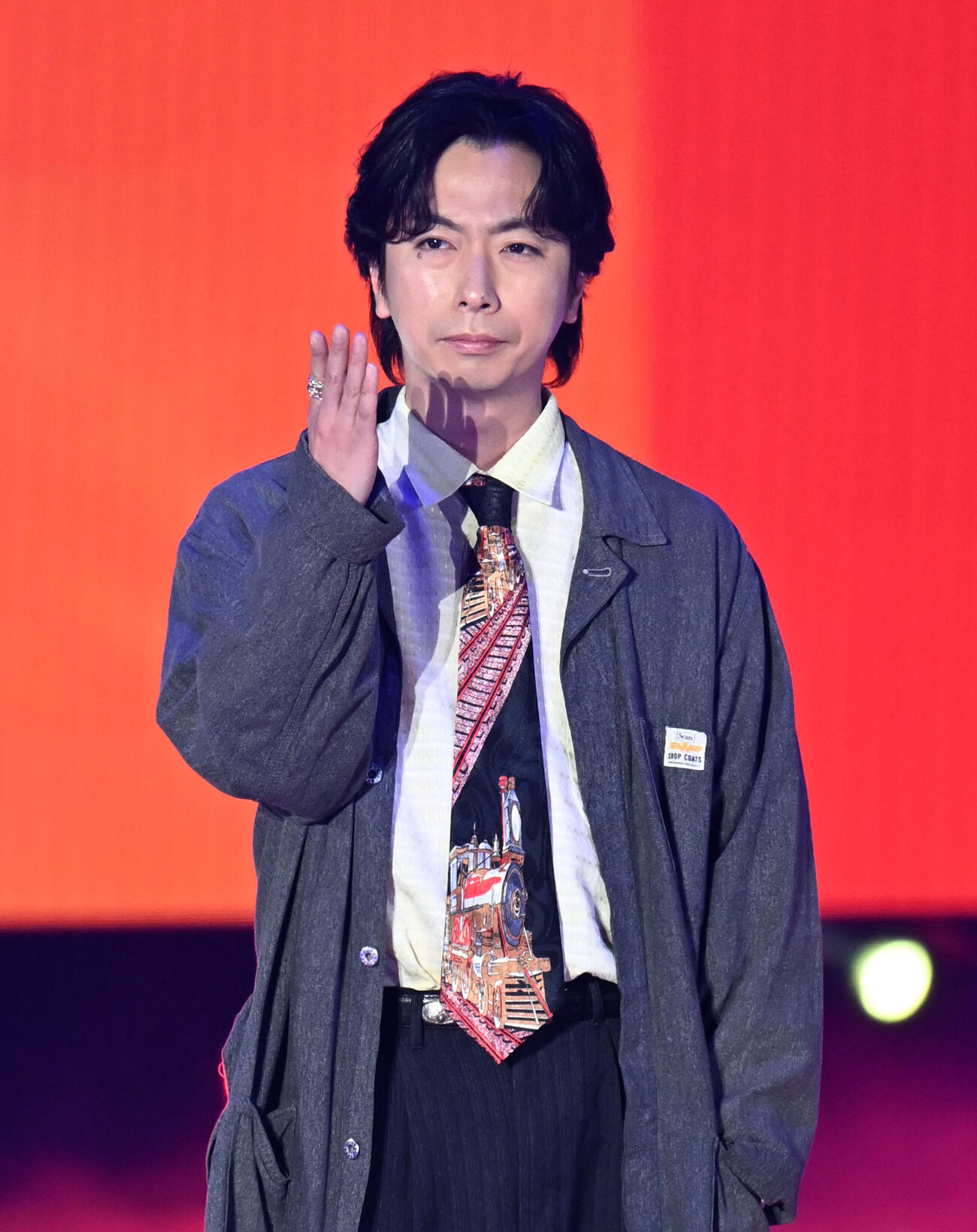 ファッション＆音楽イベント　Rakuten GirlsAward 2026SPRING／SUMMERのランウェイに登場した河合郁人（撮影・千葉一成）