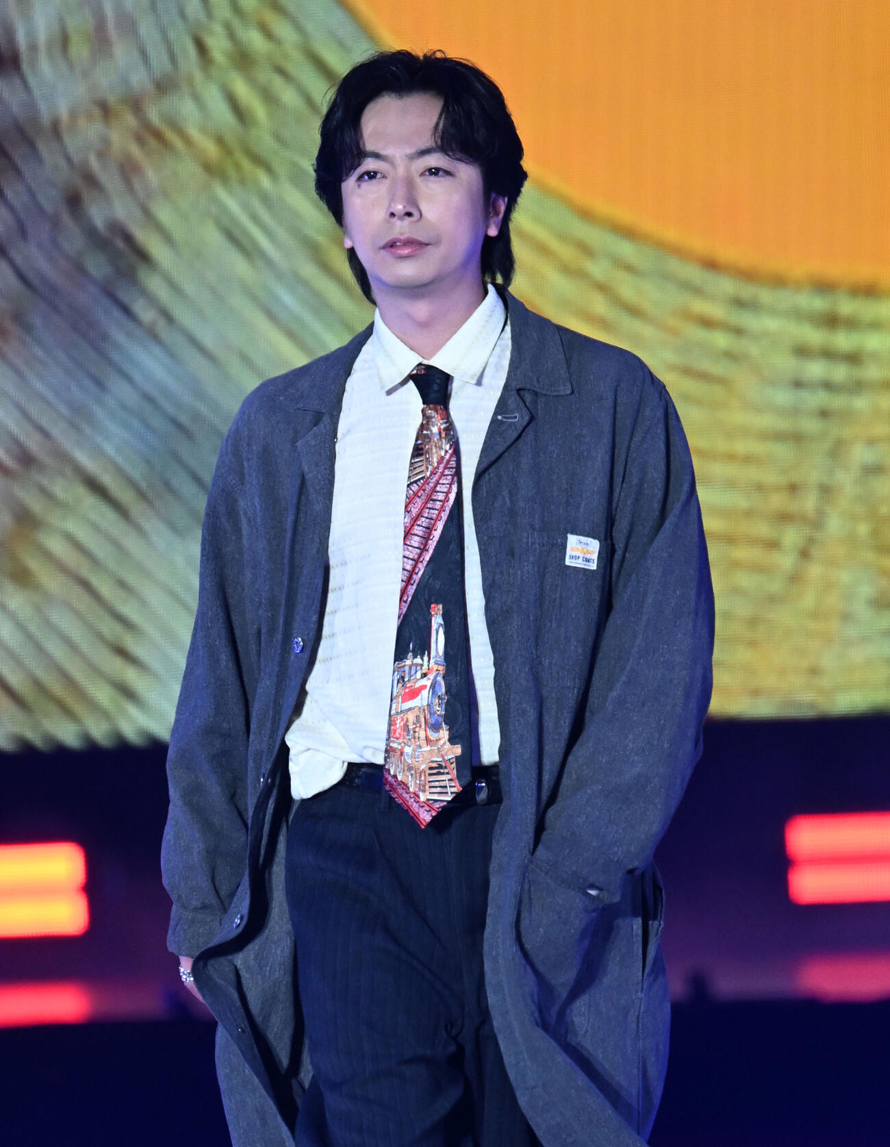 ファッション＆音楽イベント　Rakuten GirlsAward 2026SPRING／SUMMERのランウェイに登場した河合郁人（撮影・千葉一成）