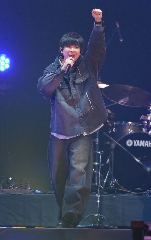 「JJ50thAnniversaryFest2026」パフォーマンスする花奏拓実（撮影・鈴木みどり）