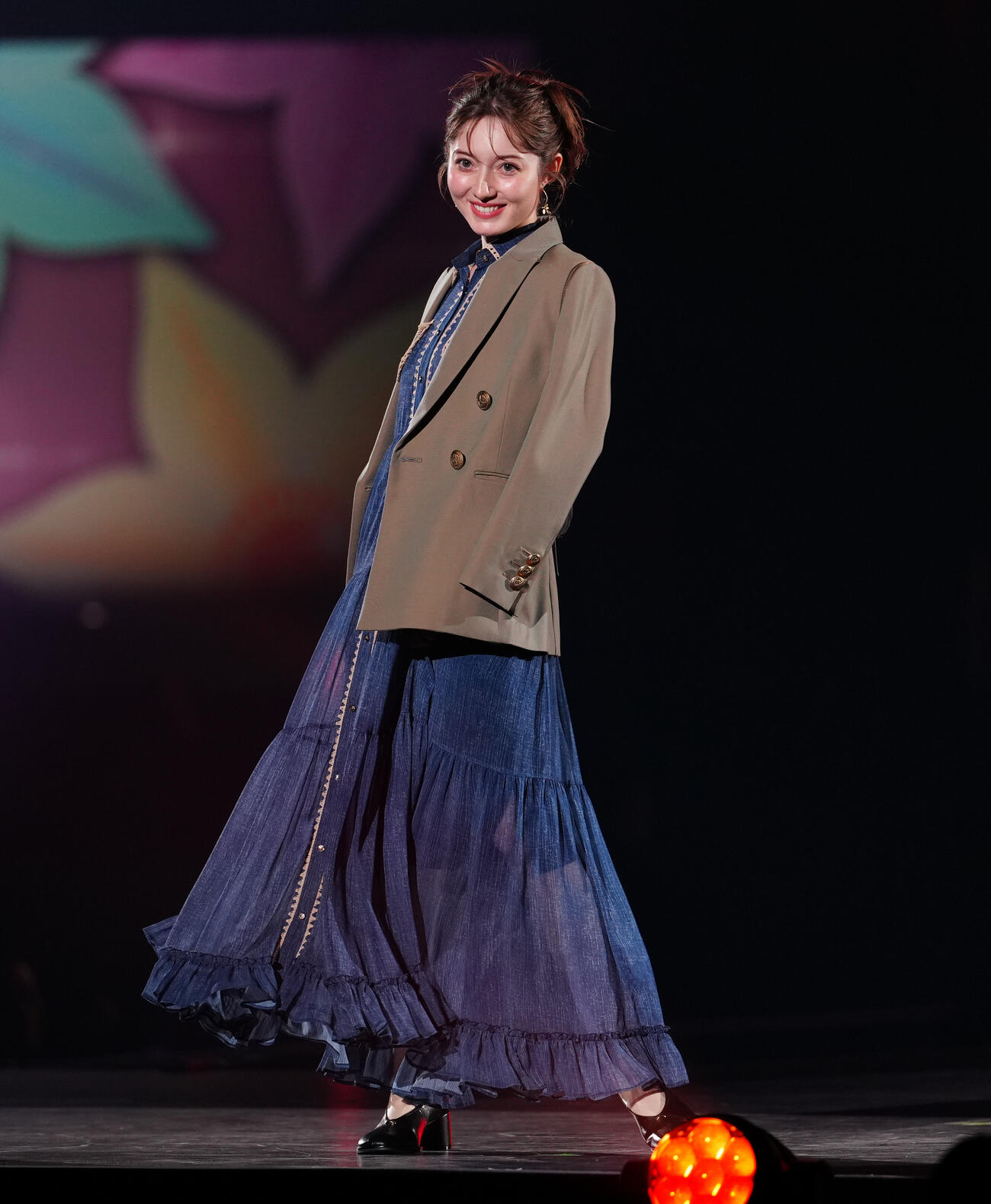 「JJ50thAnniversaryFest2026」でランウェイを歩くティファニー春香（撮影・鈴木みどり）