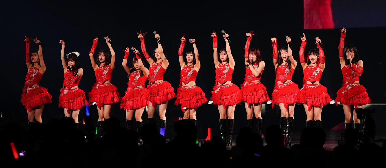 「JJ50thAnniversaryFest2026」でパフォーマンスするJuice＝Juice（撮影・鈴木みどり）