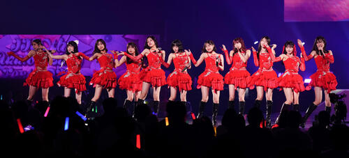 「JJ50thAnniversaryFest2026」でパフォーマンスするJuice＝Juice（撮影・鈴木みどり）
