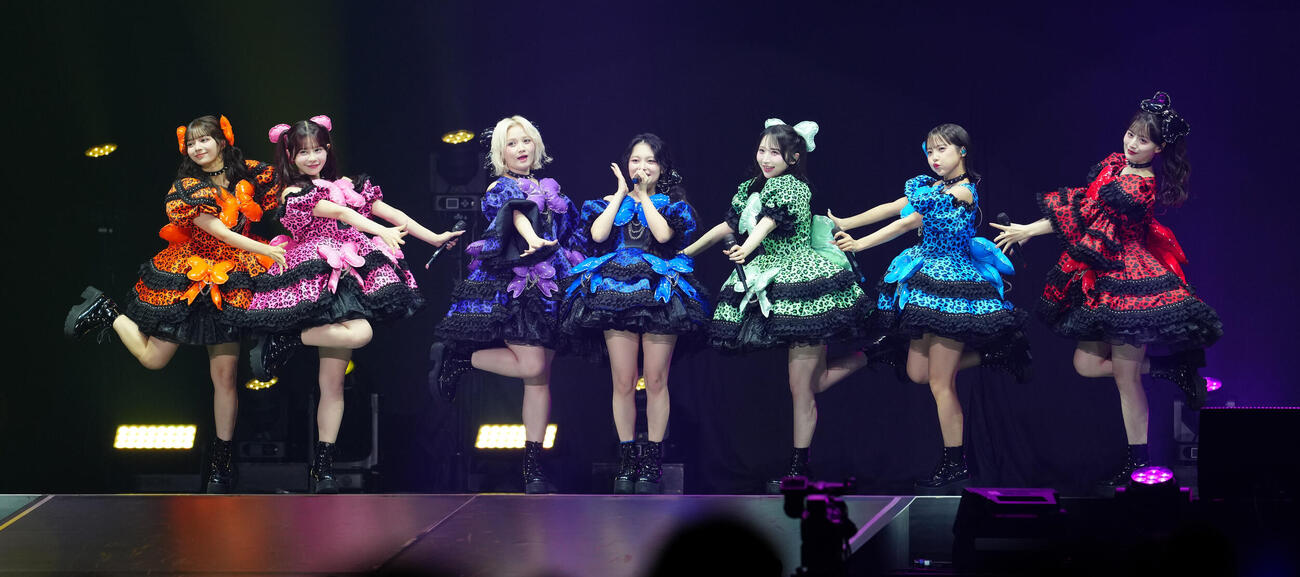 「JJ50thAnniversaryFest2026」でパフォーマンスするCANDY TUNE（撮影・鈴木みどり）