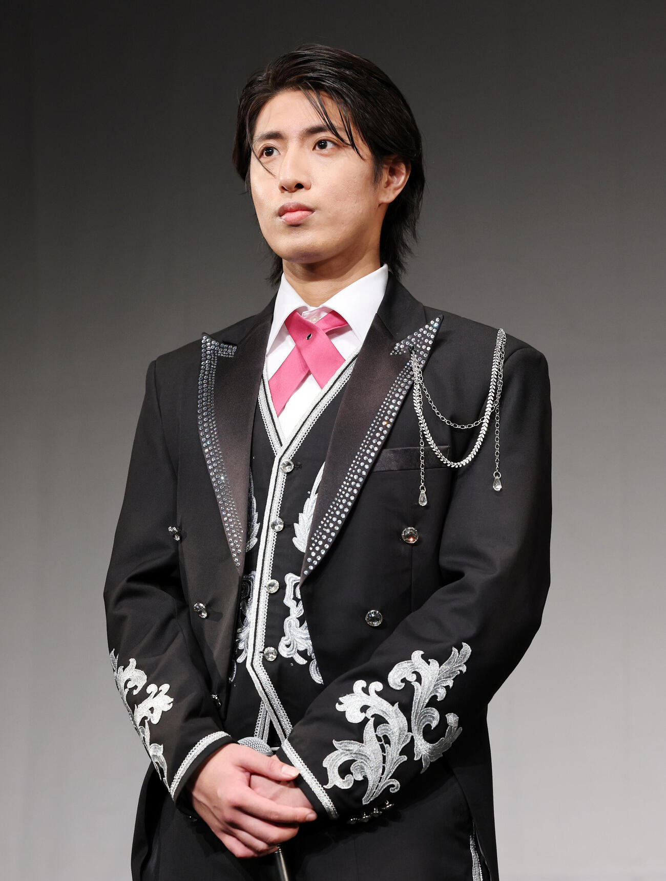 「SHiZUKU」お披露目会に臨む真田メルロ煌生（撮影・鈴木正人）