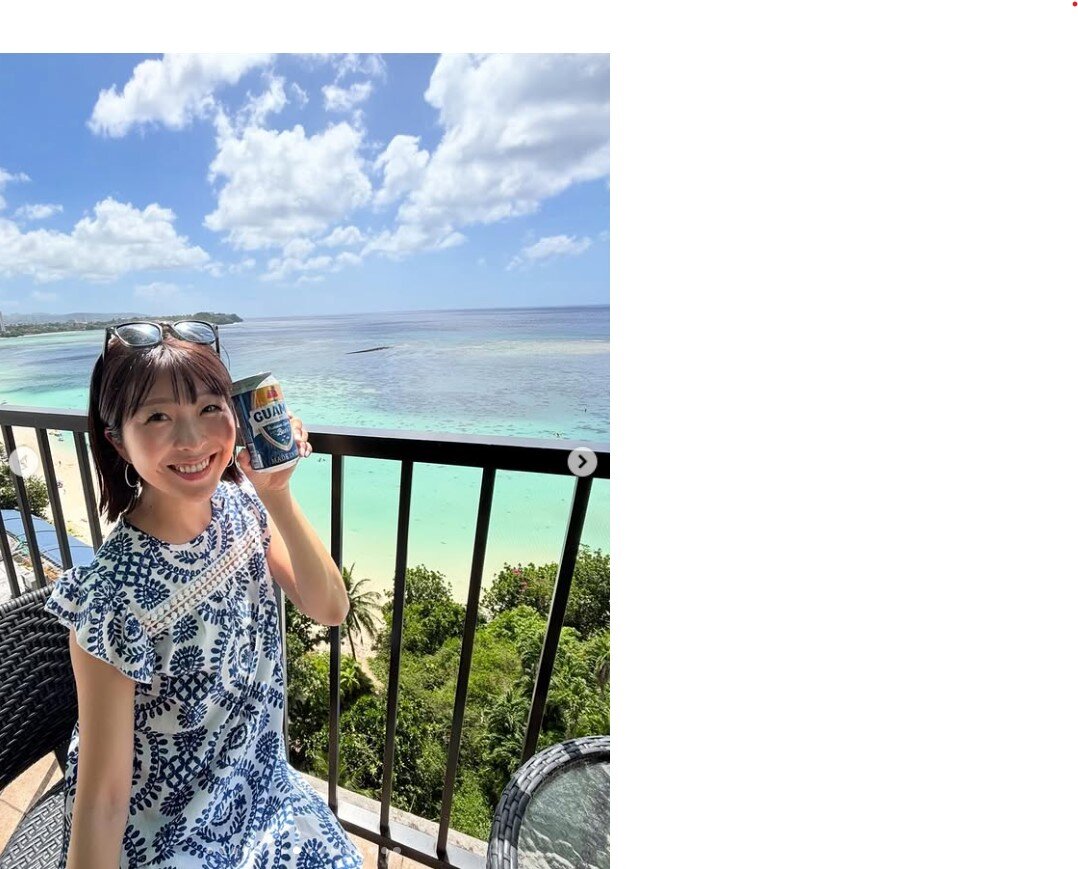 小尾渚沙アナウンサーのインスタグラムから