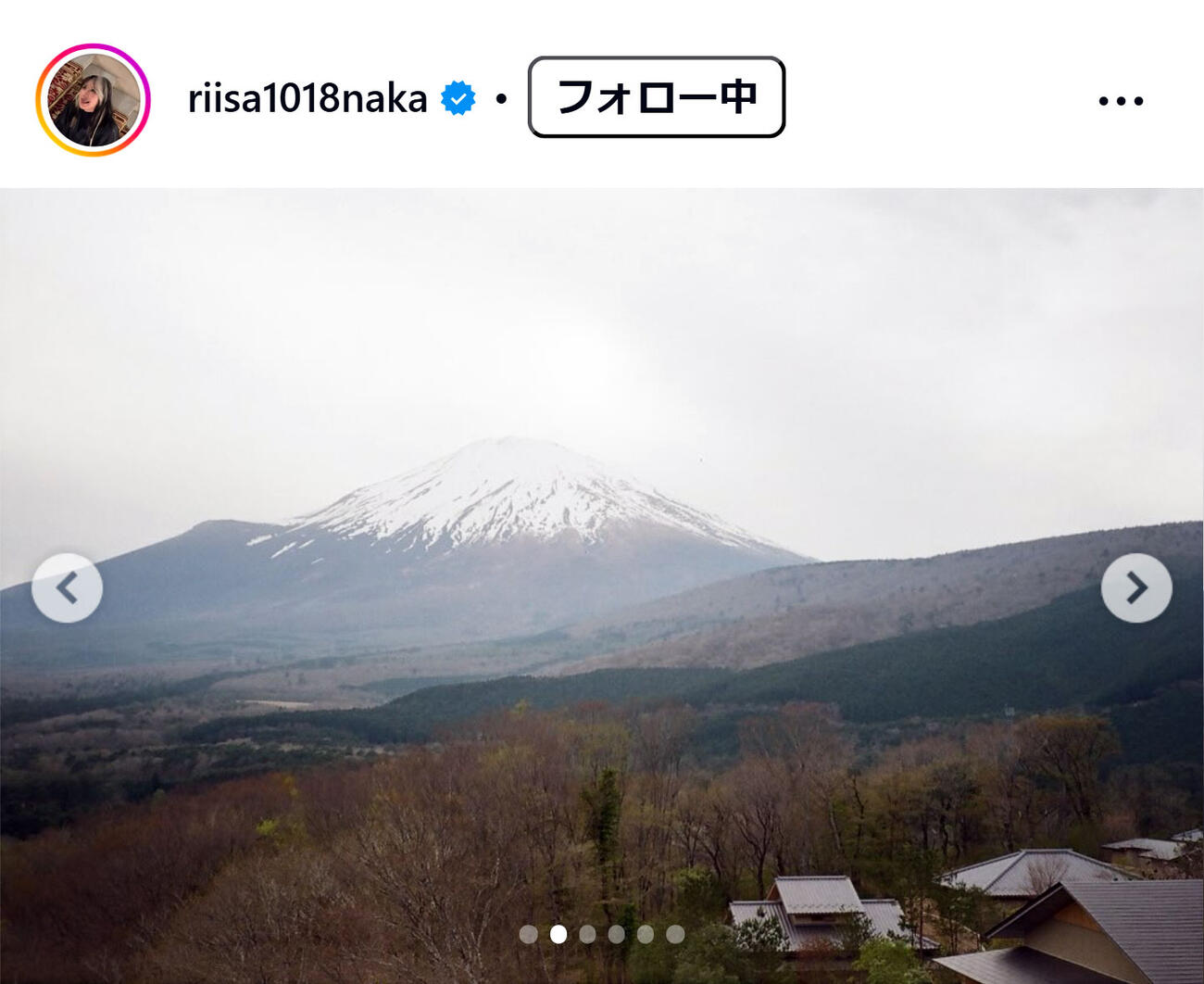 仲里依紗のインスタグラムから
