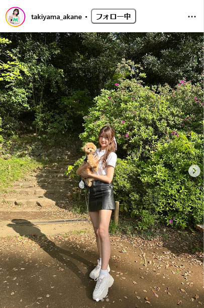 瀧山あかねアナのインスタグラムから