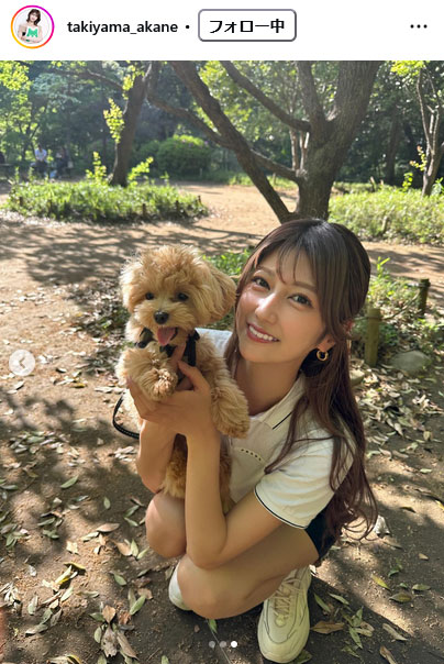 瀧山あかねアナのインスタグラムから