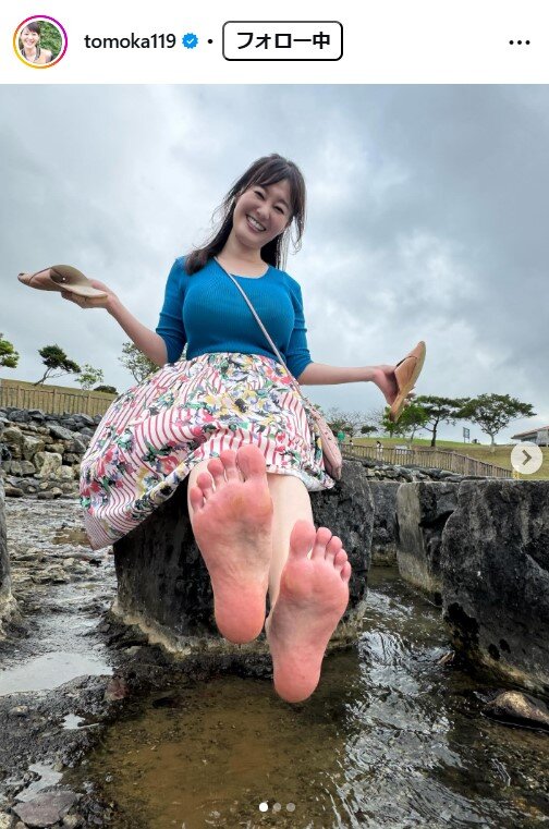 竹中知華アナのインスタグラムから
