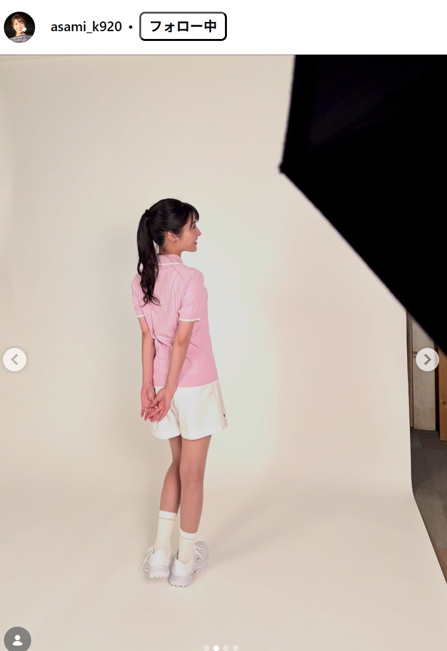 久保井朝美のインスタグラムから