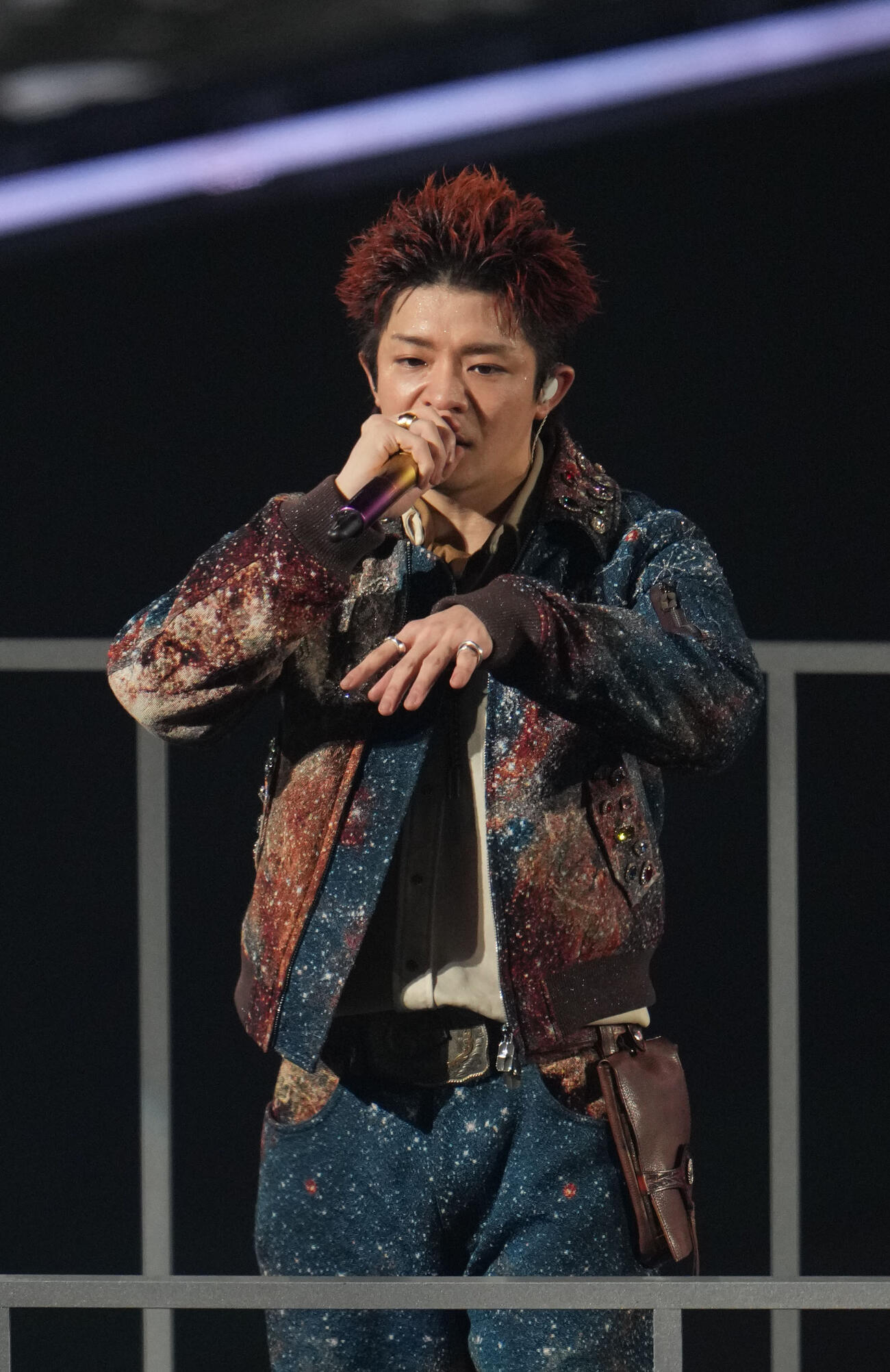 toHEROes～TOBE 3rd Super Live～　華麗なパフォーマンスでファンを魅了するNumber＿iの岸優太（撮影・森本幸一）＝2026年4月20日バンテリンドームナゴヤ