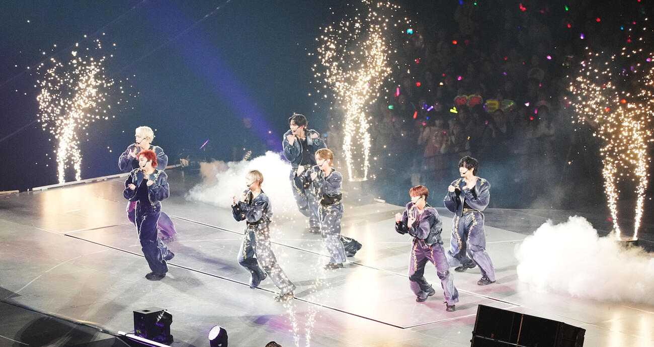 toHEROes～TOBE 3rd Super Live～　華麗なパフォーマンスでファンを魅了するIMP．（撮影・森本幸一）