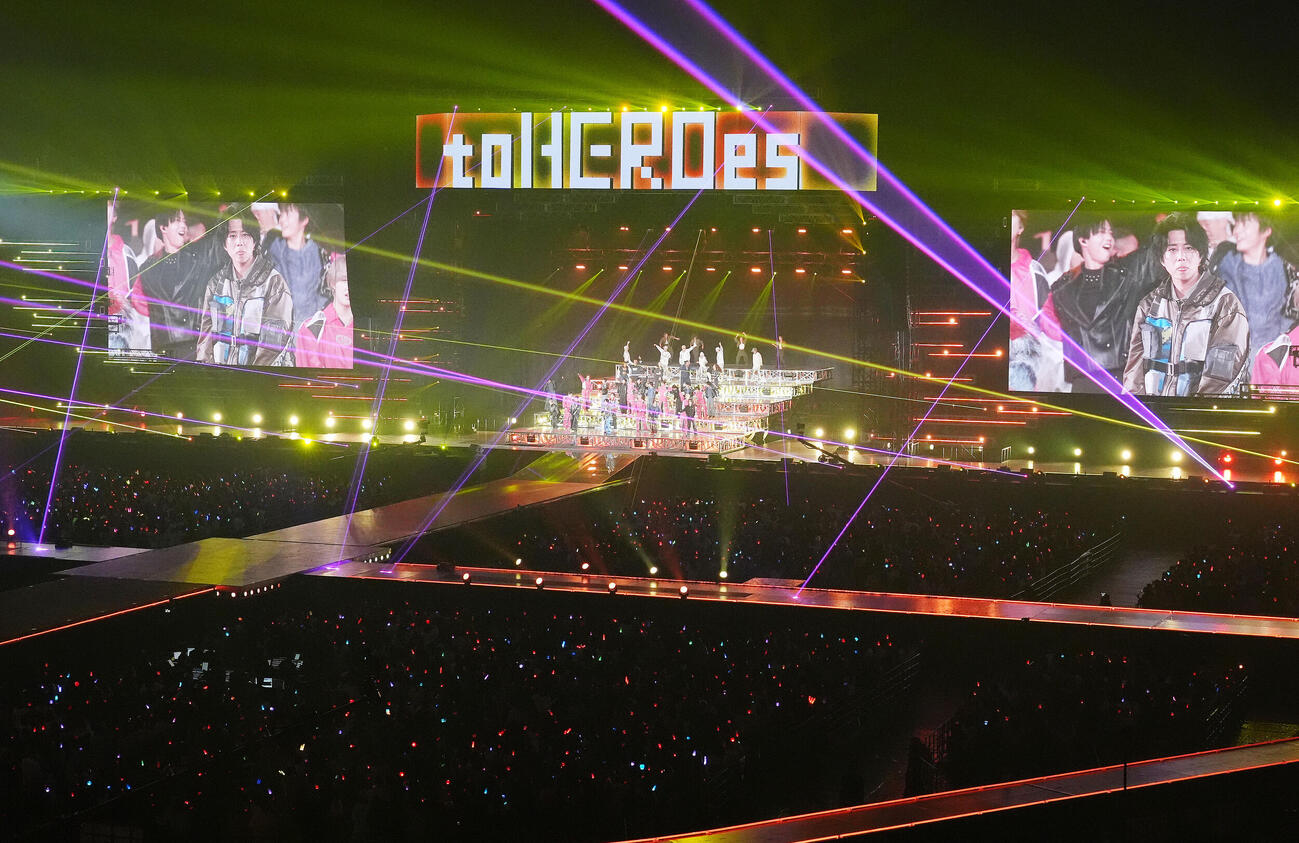 toHEROes～TOBE 3rd Super Live～　華麗なパフォーマンスでファンを魅了する出演者たち（撮影・森本幸一）