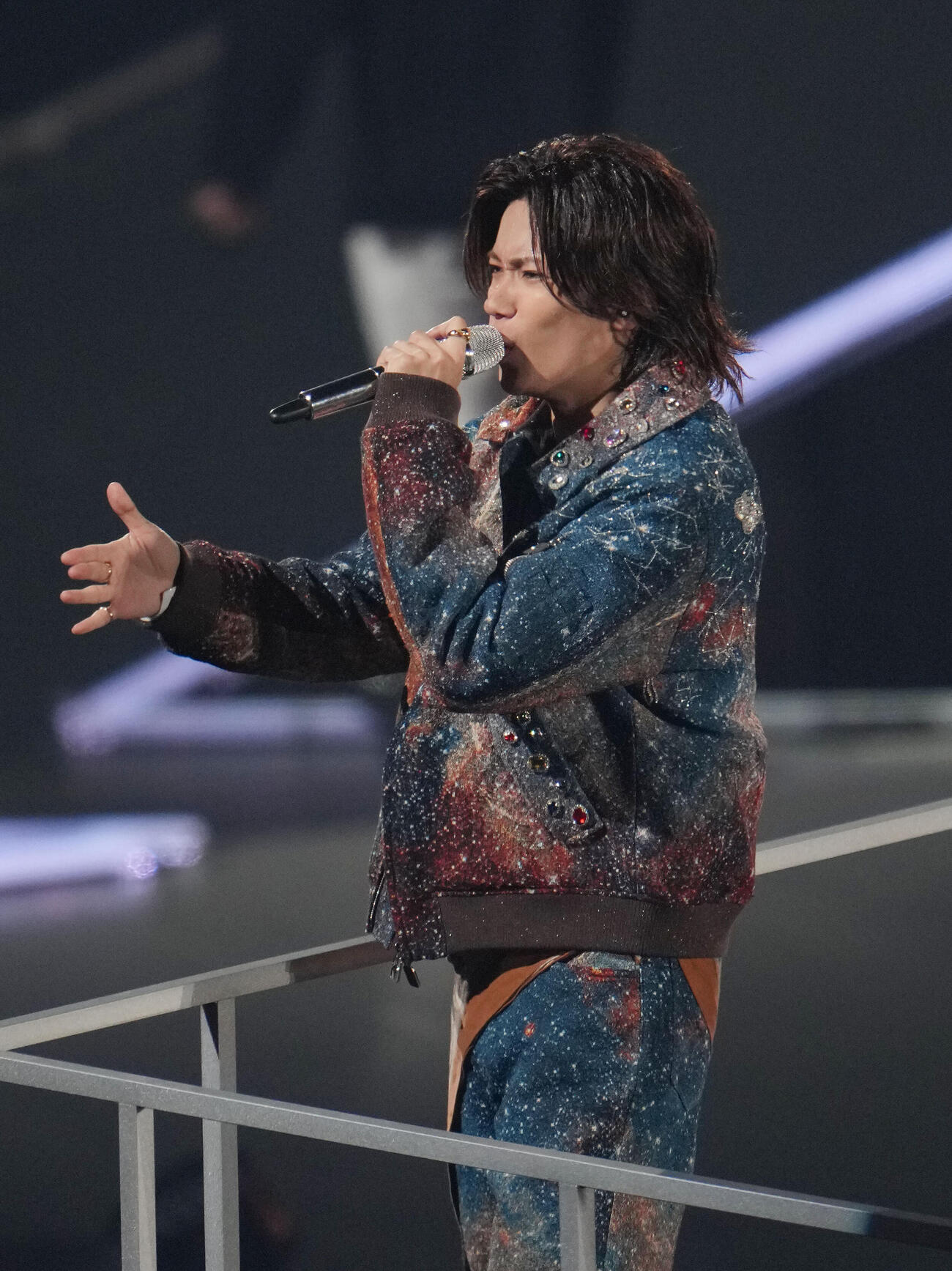 toHEROes～TOBE 3rd Super Live～　華麗なパフォーマンスでファンを魅了するNumber＿iの神宮寺勇太（撮影・森本幸一）