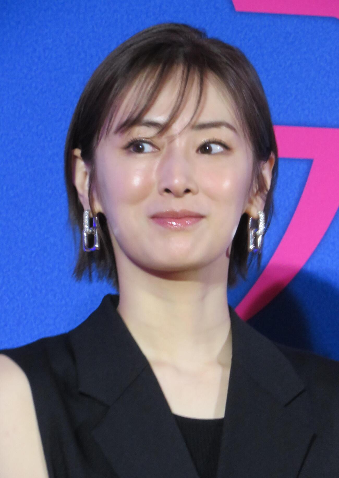 映画「未来」のトークイベントを行った北川景子
