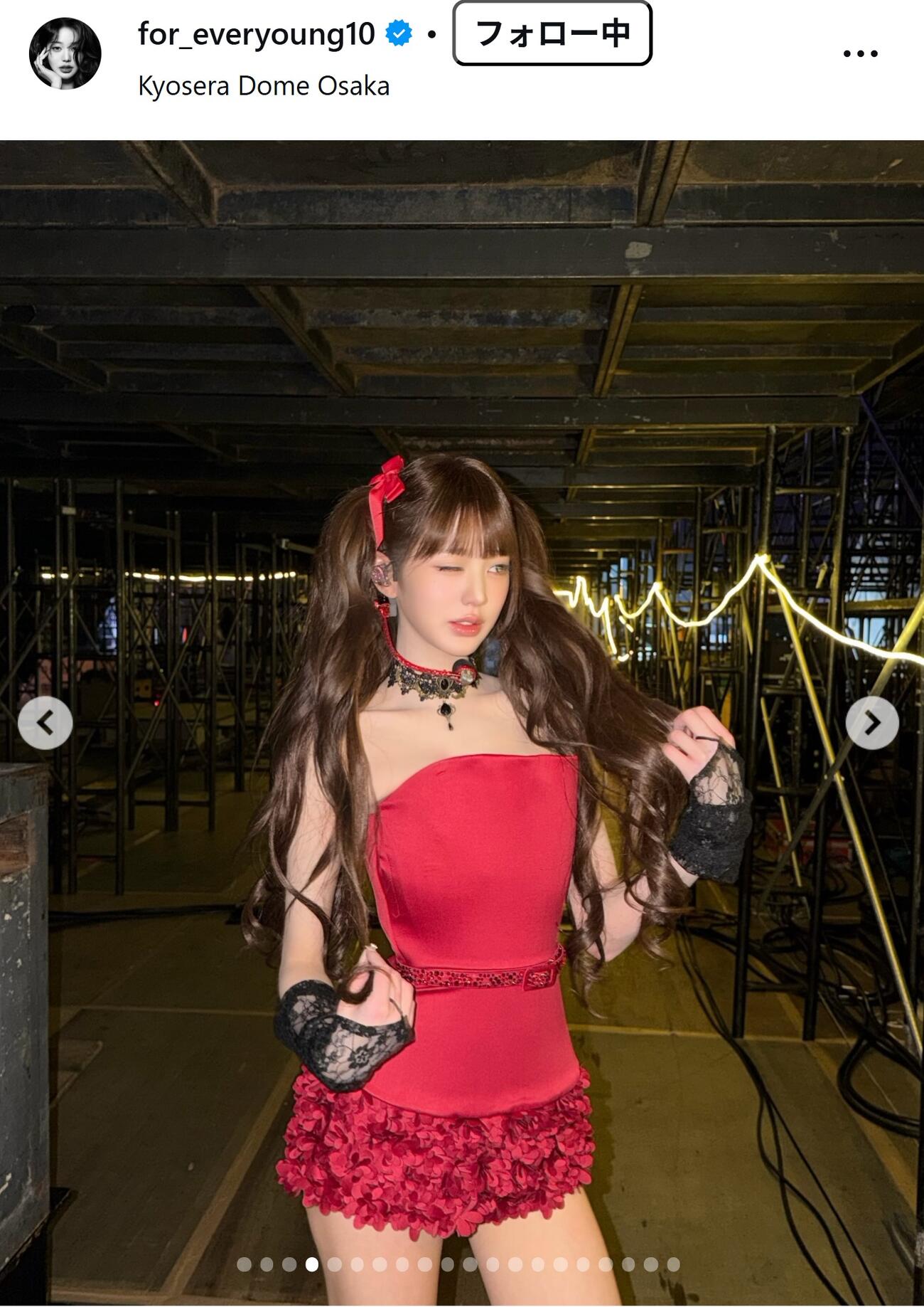 IVEのウォニョンのインスタグラムから