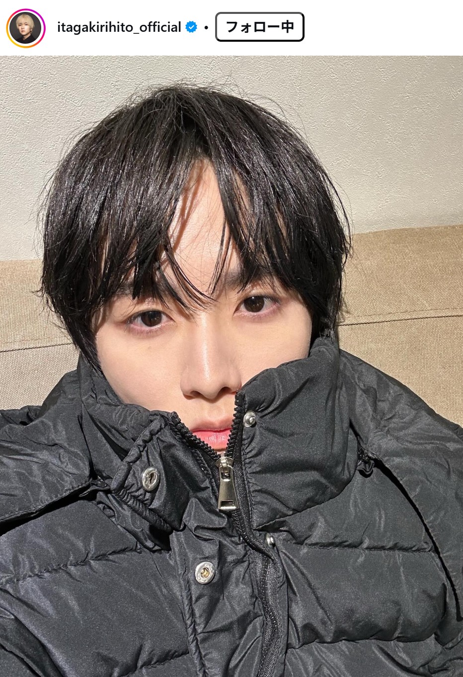 板垣李光人のインスタグラムから
