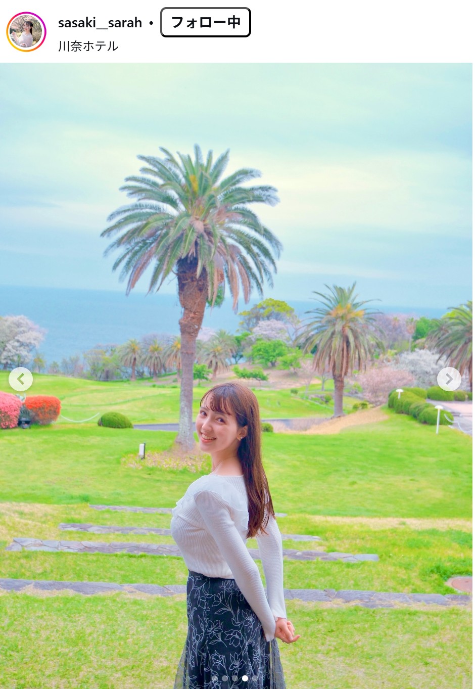 佐々木沙羅のインスタグラムから