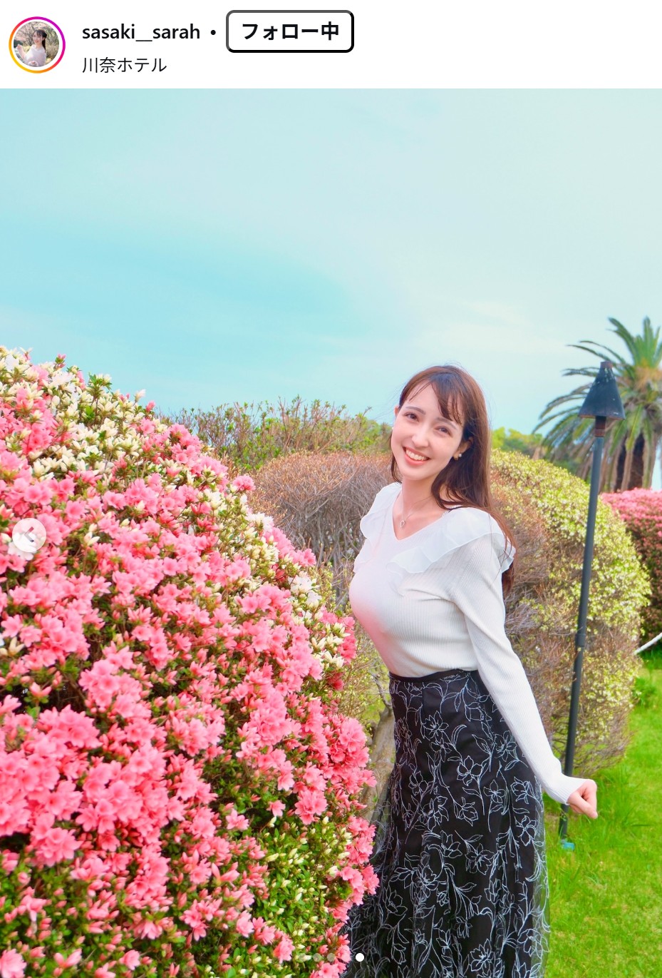 佐々木沙羅のインスタグラムから