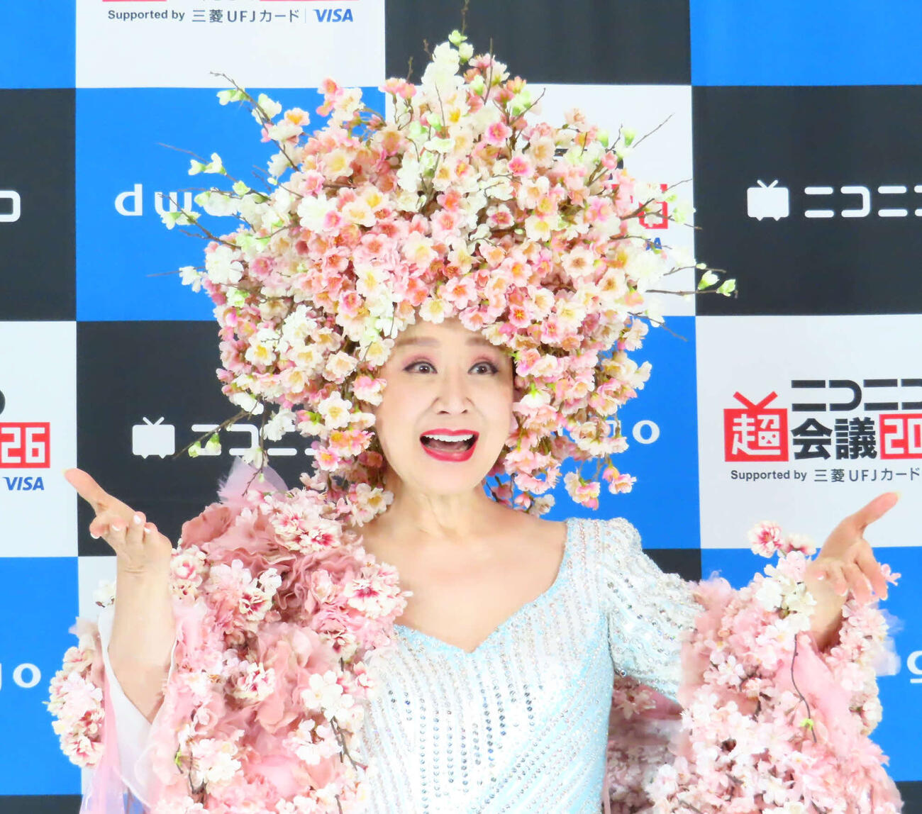 「超ニコニコ盆踊り」に登場した小林幸子＝2026年4月26日