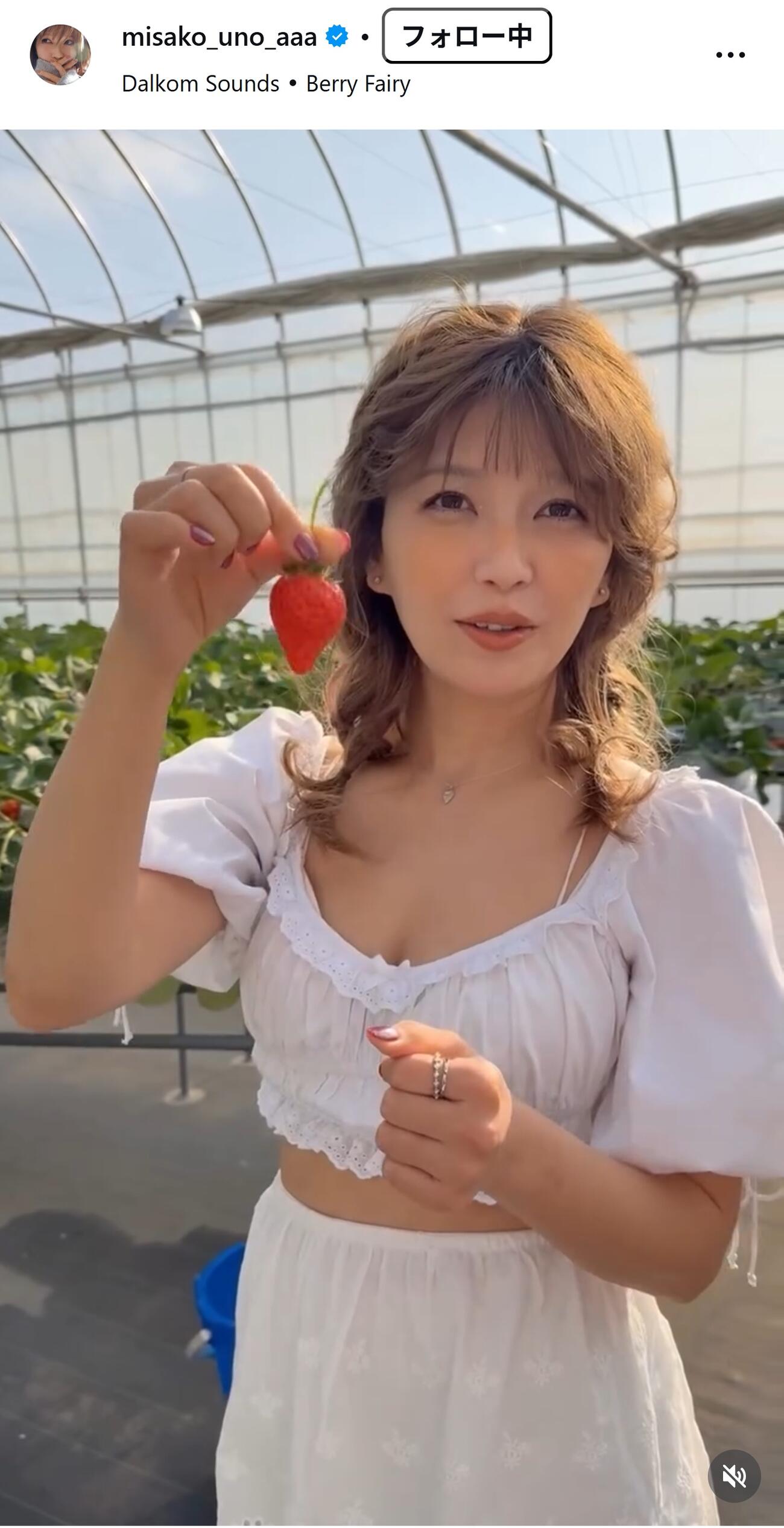 宇野実彩子のインスタグラムから