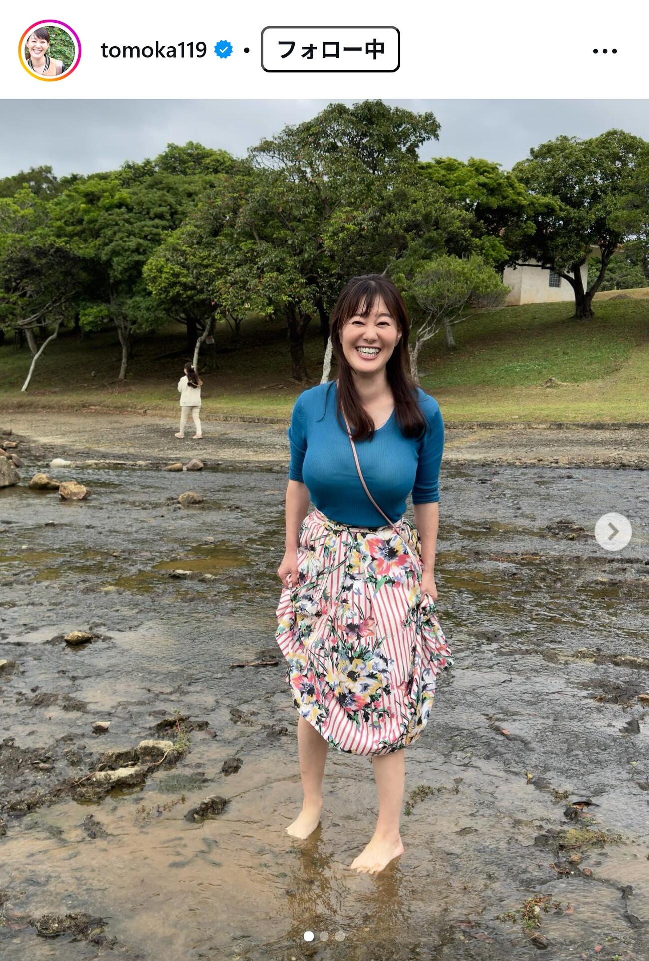 竹中知華アナのインスタグラムから