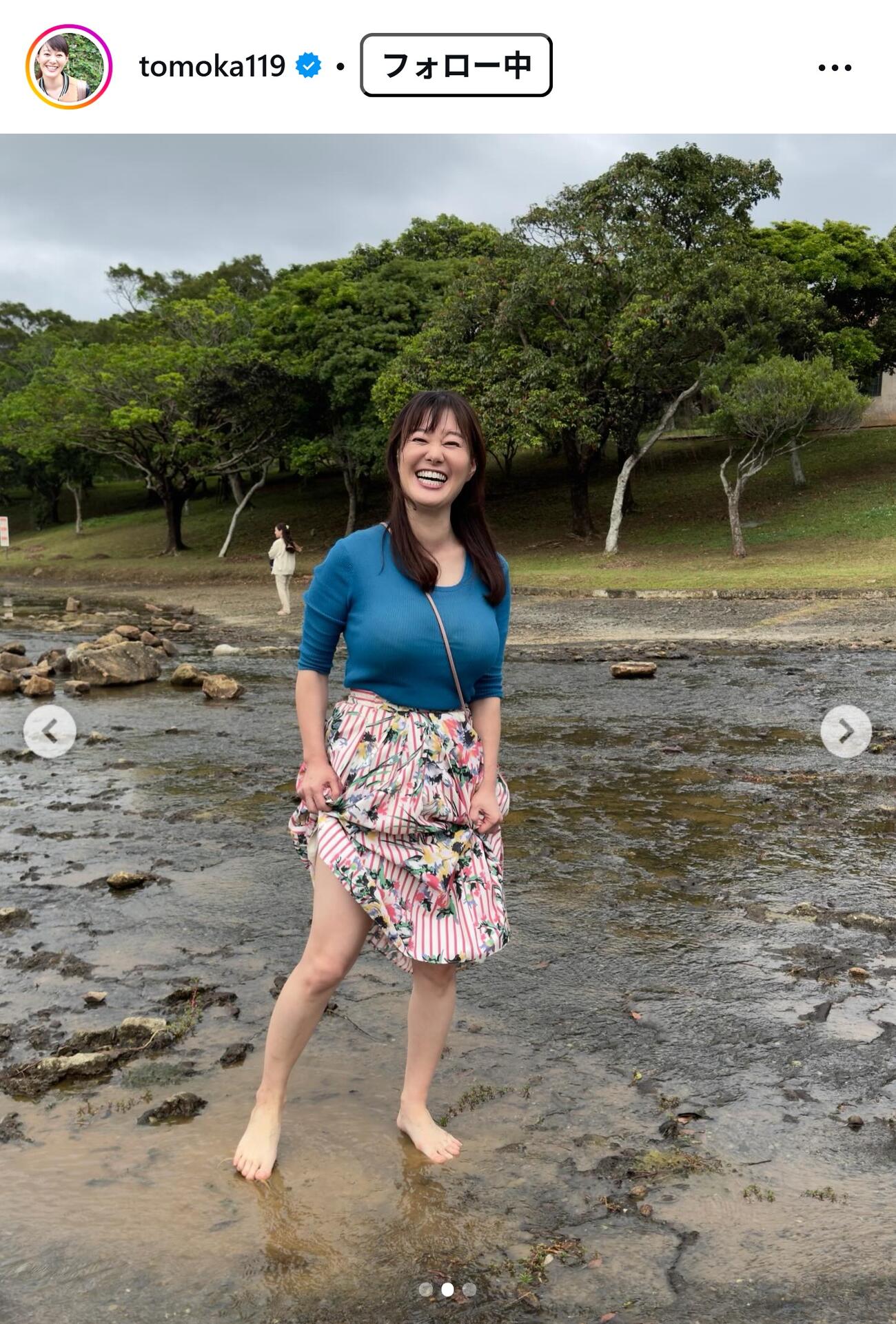 竹中知華アナのインスタグラムから
